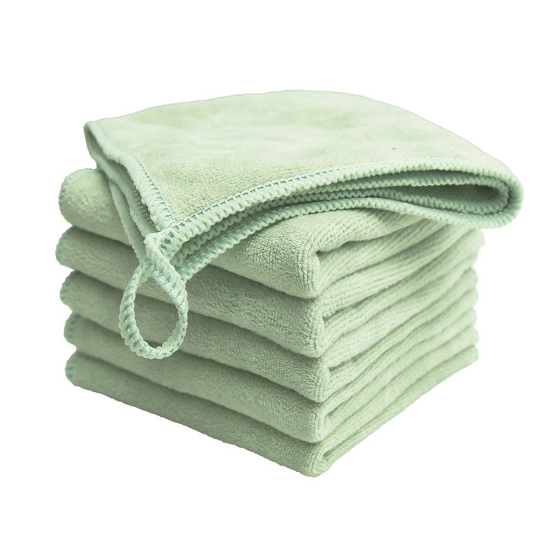 Ensemble de 6 débarbouillettes en polyester Sandisfield, Light Green
