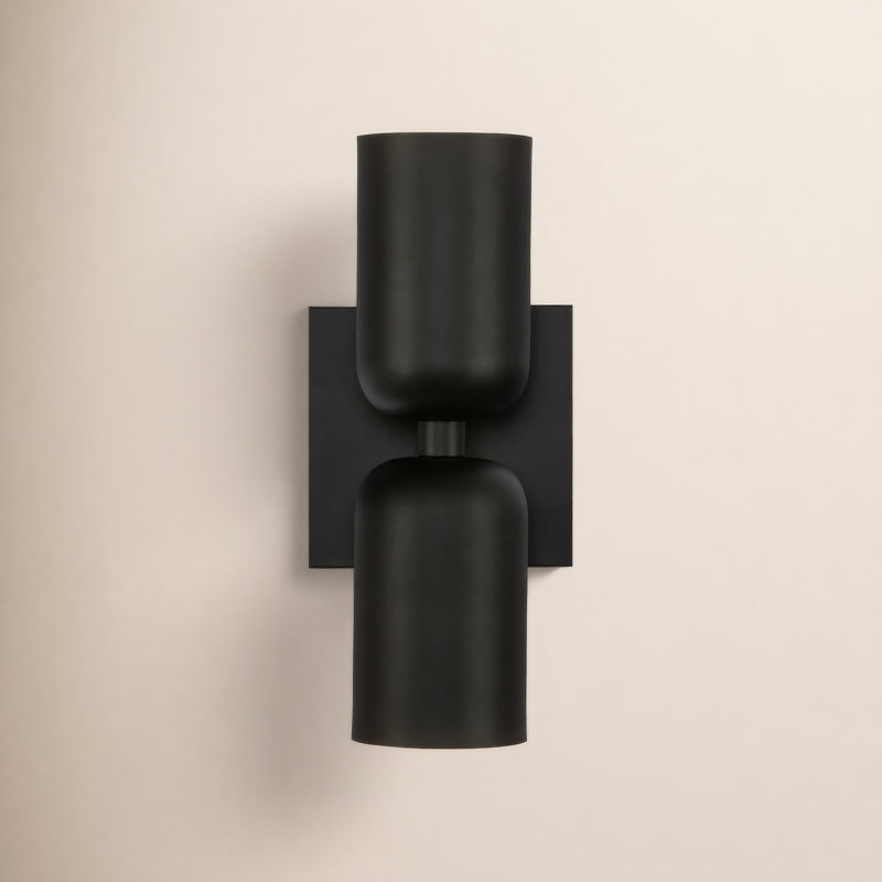 Nola 2 - Light Armed Sconce, Black