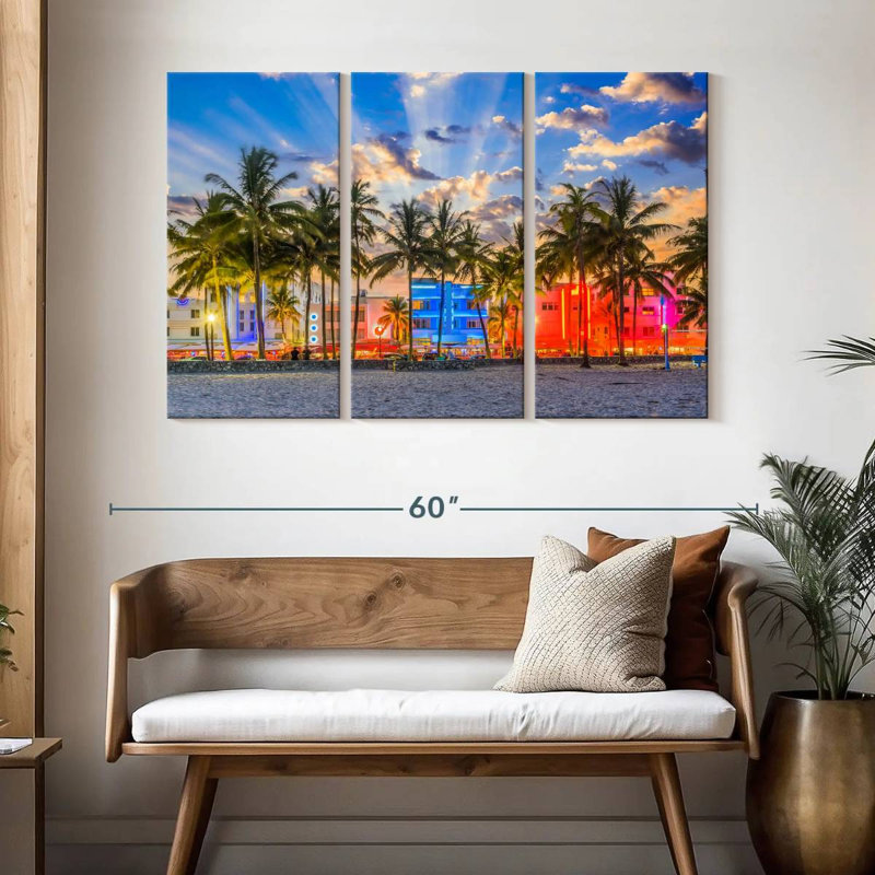 Sirci Ocean Drive Miami, H 32 po x l 50 po