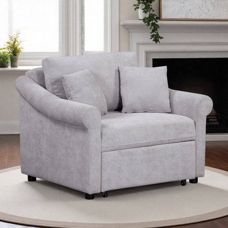 40.2" Wide Manual Recliner, Gray