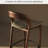 Modern And Simple Solid Wood Ash High-Legged Backrest Bar Stools-1679635810