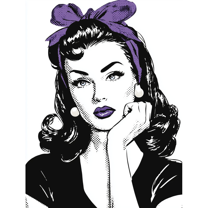 Art mural sur toile Scarlet Martini Mood, H 36 po x l 24 po x P 1,5 po