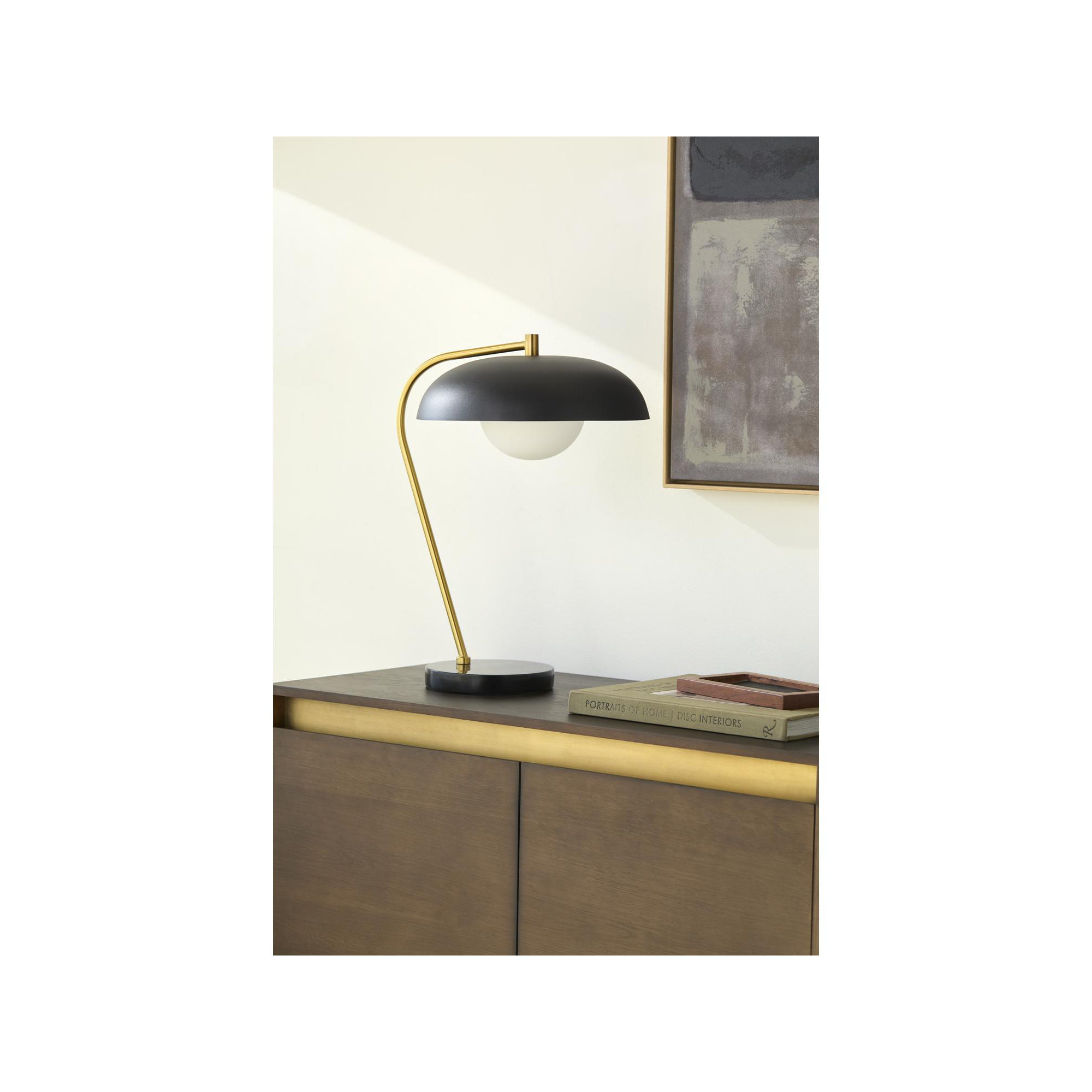 Farmington Table Lamp, Black, Black
