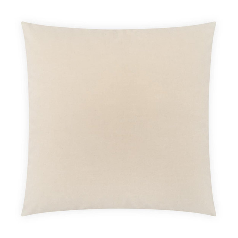 Deveraux Square Pillow Cover & Insert, 24"H x 24"W, Vanilla