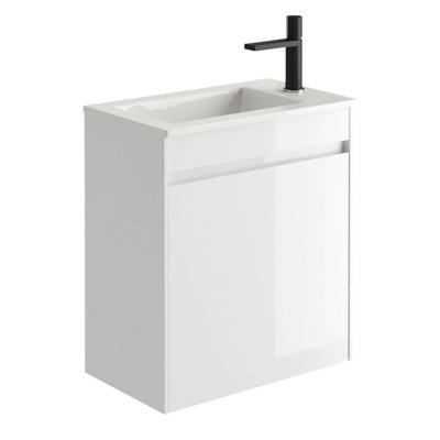 Santiago 450mm Single Bathroom Vanity with Integrated Ceramic Basin