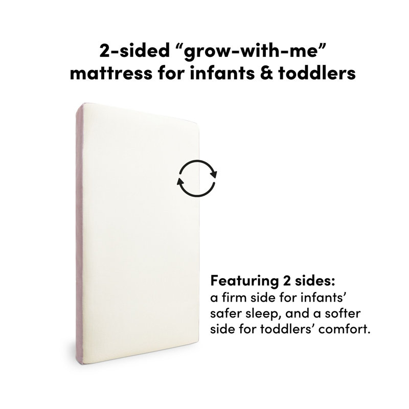 Matelas de lit de bébé et de tout-petit 6 po double face - Sleep by Wayfair ™