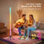 Lampe d'angle murale RVB 360°, 3 tubes de 1030 mm (40,55 pouces), éclairage d'ambiance DEL à prise USB, application, télécommande et contrôle tactile, synchronisation musicale, lumière RVB à changement de couleur pour chambre et salle de jeux, 1 unité-1220508974-1198503224