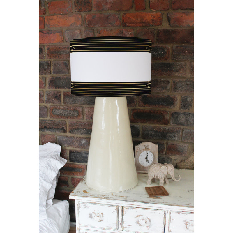 Cotton Drum Lamp Shade ( Uno ), 25cm H x 40cm W x 40cm D
