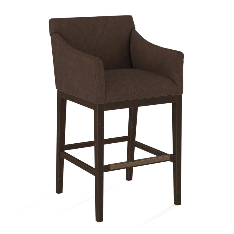 Upholstered Stool, Applause Choco Suisse, English Saddle