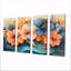 Hibiscus tropical dans une symphonie côtière II - art mural hibiscus - décoration murale traditionnelle-2007439334-2007439335