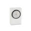 Analog Marble Quartz Tabletop Clock in White-1594676369