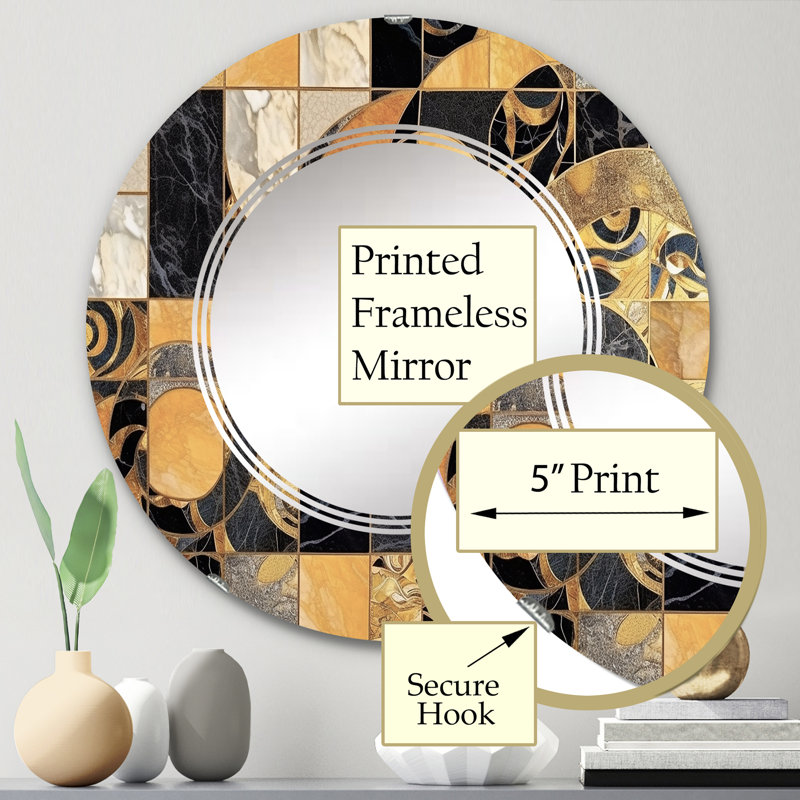 Miroir mural Jadida, 24 po x 24 po