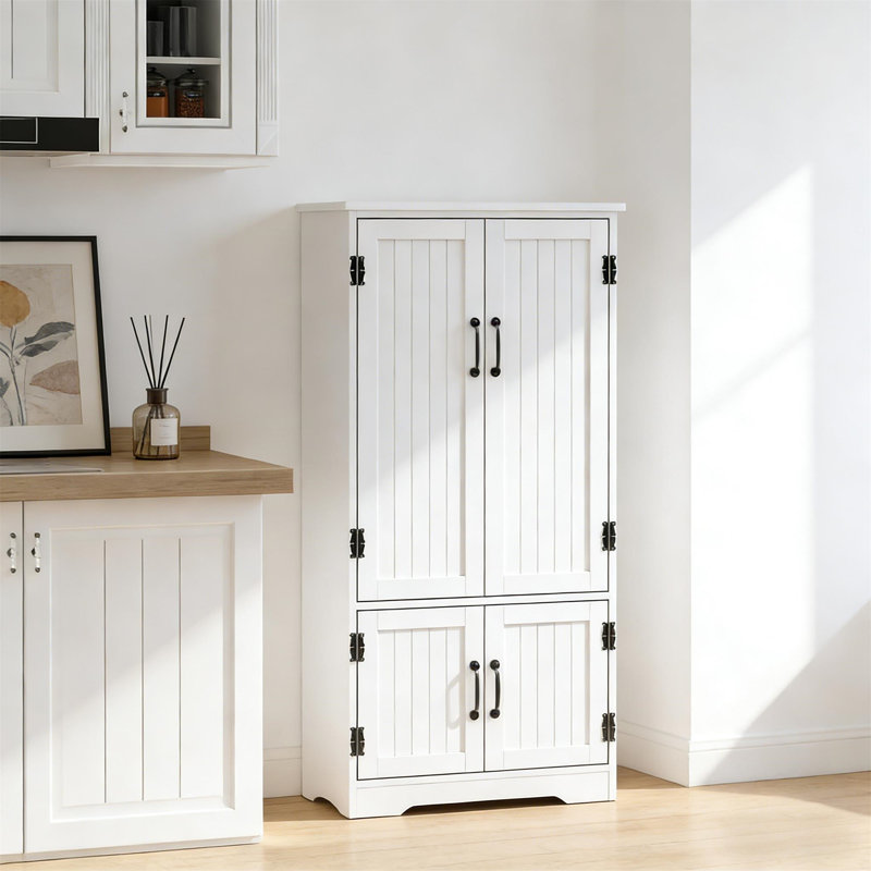 Armoire de cuisine autoportante, Blanc