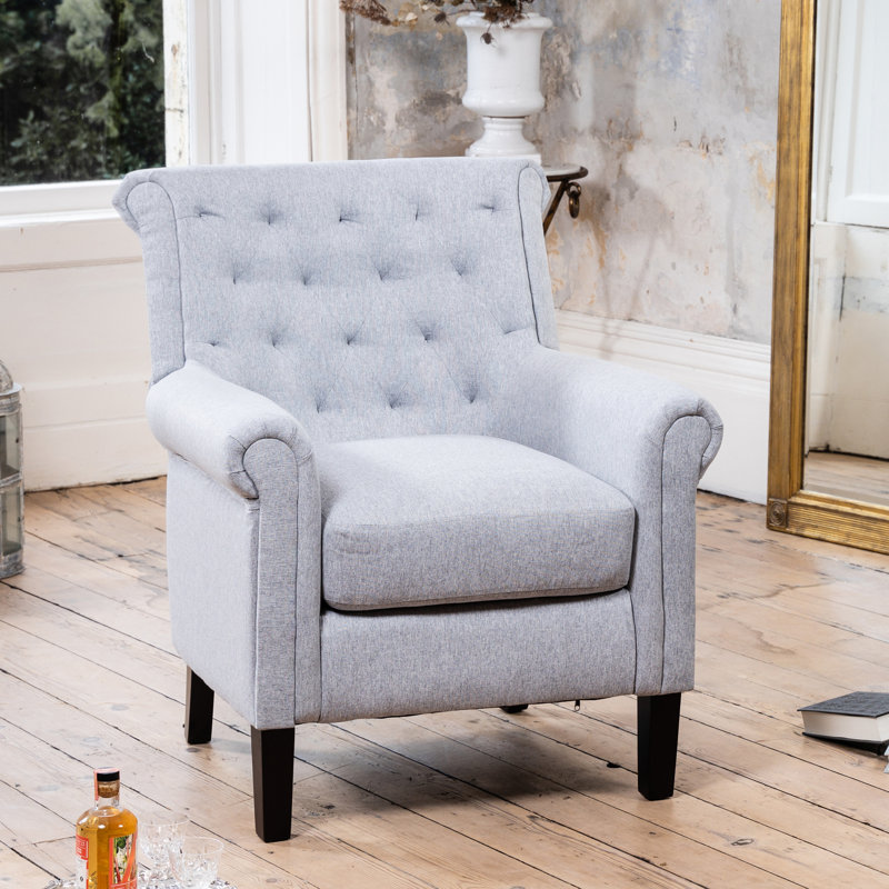 Zarina Upholstered Armchair, Grey