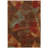 Trona Abstract Rust Red/Light Blue/Beige/Brown Area Rug-19344109