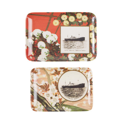 Ensemble de 2 plateaux Derex