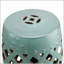 Tabouret de jardin en céramique durable avec motif en treillis tissé, finition émaillée et utilisation polyvalente pour les espaces intérieurs et extérieurs-1737240535