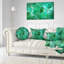 Texture de verre vert fractal - coussin imprimé abstrait-89151484-30618742