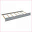 Lit superposé simple avec lit gigogne, bureau et amp; Rangement - gris, sans sommier pour les pièces compactes-1679404564