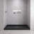 Streamline NT-2114-60BL-AL 60 in. x 36 in. Alcove Acrylic Shower Base in Glossy Black with Center Drain, Drain Included