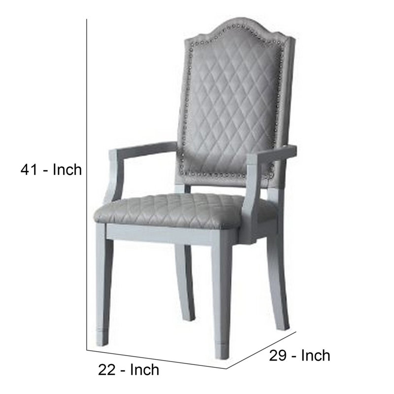 Fauteuil Dansfield, Velours gris