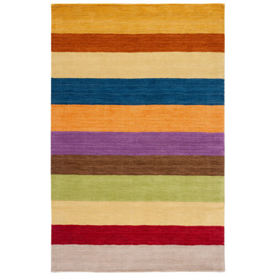 Hossain Hand Loomed Wool Striped Rug