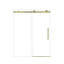 Porte de douche coulissante simple sans cadre-121607611