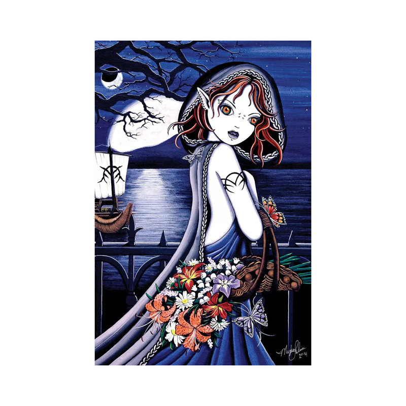 Persephone 1 Piece Wrapped Canvas Wall Art, 20.32 cm H x 30.48 cm W