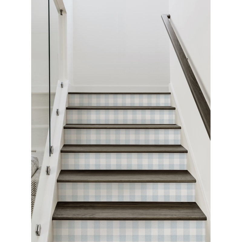 Décalcomanie murale Naseeb, L 6,5 po x l 48 po, Bleu