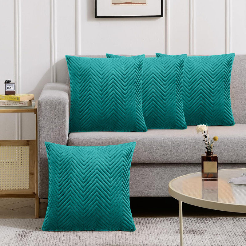 Square Scatter Cushion Cushion Cover, Emerald