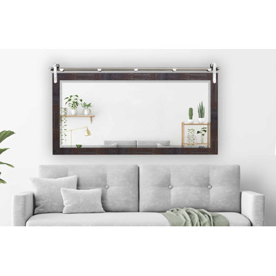 Kyntrell Solid Wood Flat Wall Mirror