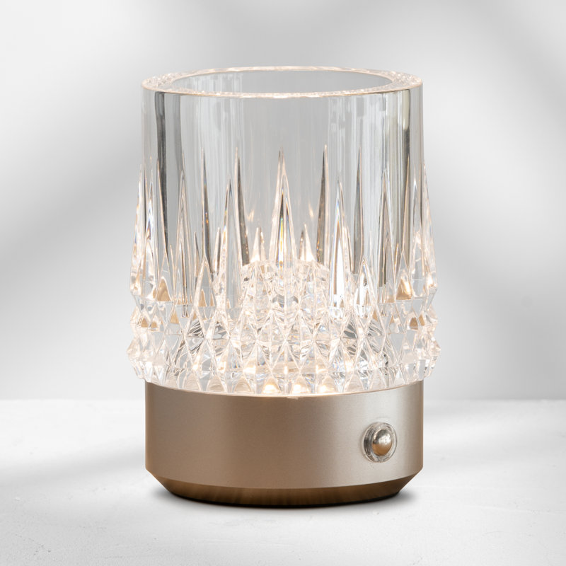 Tumbler Rechargeable CableFree LED Table Lamp, Silver