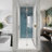 34"x72"Universal Pivot Tempered Glass Shower Door-120988543