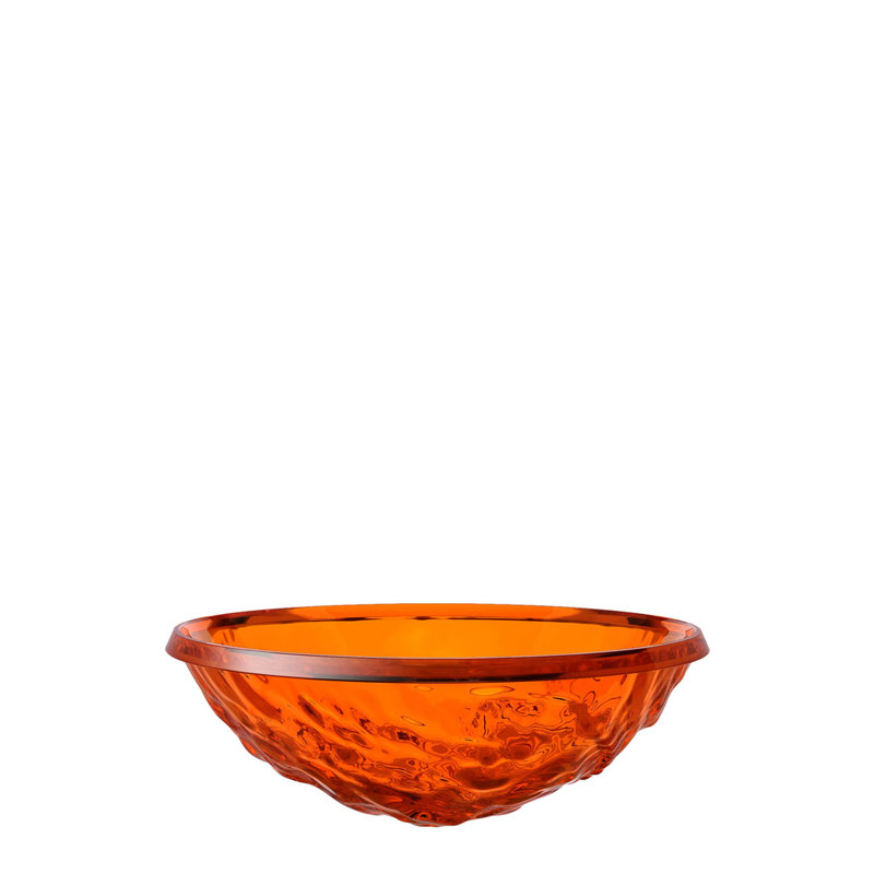 Moon Decorative Bowl, Transparent Orange