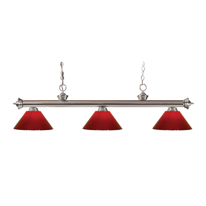 Chevelle 3 - Light Pendant, Red, Bronze, No