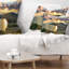 Coussin lombaire en mer seascape du haut du coussin hill