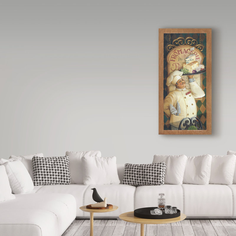 «Chef 3», affiche vintage sur toile tendue, H 32 po x l 16 po
