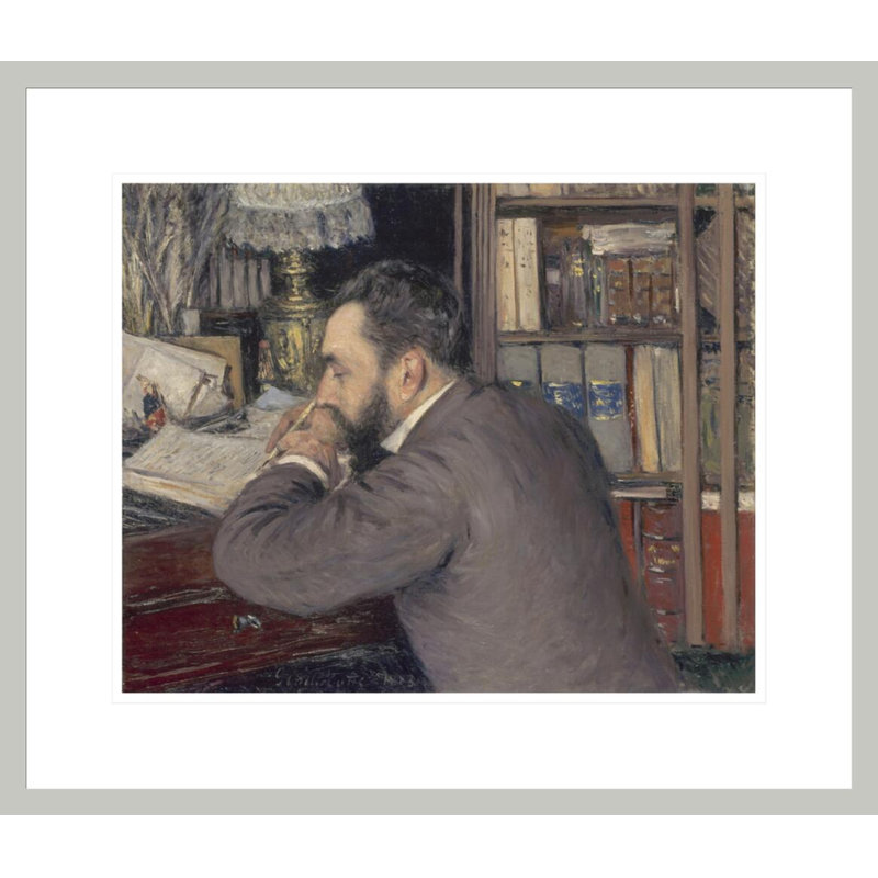 «Henri Cordier» par Gustave Caillebotte, impression giclée encadrée, H 17,75 po x l 20,66 po