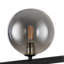 Lustre moderne moderne 8 lumières Sputnik avec abat-jour en verre gris, à intensité variable pour la salle à manger