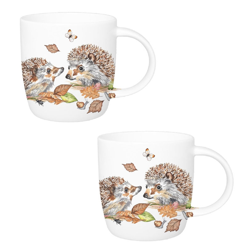 Grande tasse à hérissons Roy Kirkham Sophie-hérissons, ensemble de 2 petits hérissons
