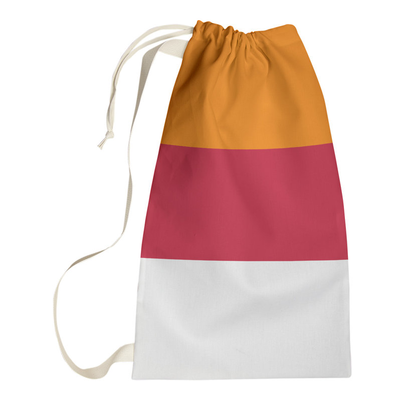 Tampa Bay Throwback Fabric Laundry Bag, Small (29" H x 18" W), Red Accent
