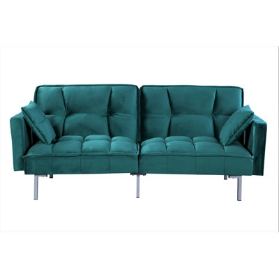 75.6'' Velvet Convertible Sofa