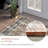 Washable Vintage Area Rug for Living Room, Bedroom, or Office - Distressed Floral Carpet, Non-Slip, Mark Resistant, Low Pile, Soft Printed Mat - Available in Black Grey, Pink, Grey Taupe, 5x7 & 8x10 Sizes-125821342-125821341