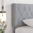 Grey Twin Size Velvet Upholstered Platform Bed Frame with Diamond Tufted Headboard, No Box Spring Needed-805318852-809376607