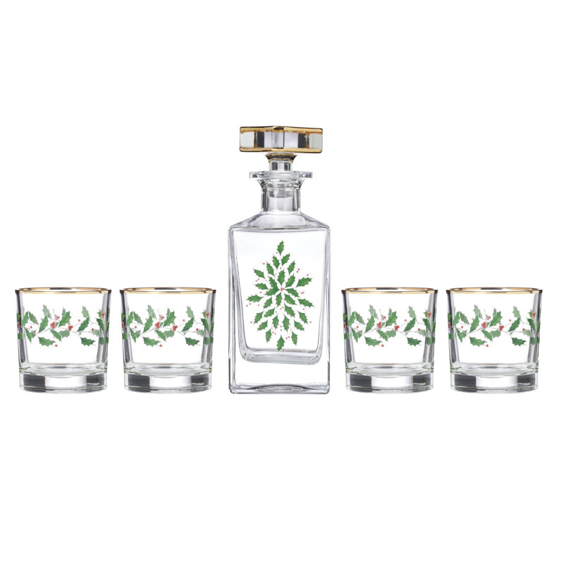 Ensemble de carafe et verre à whisky 5 pièces Holiday