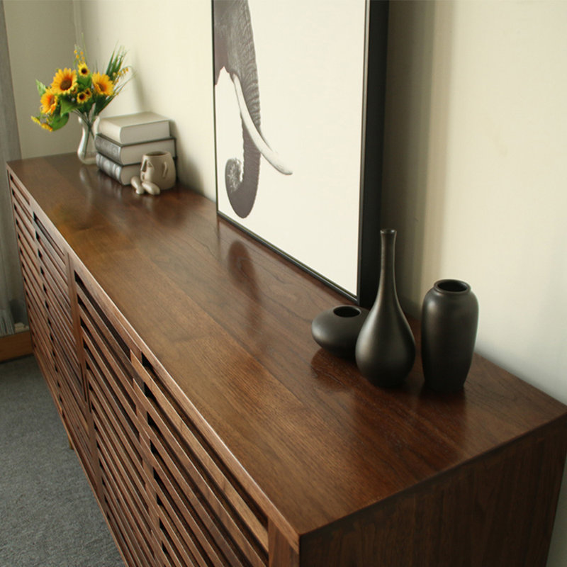 American style black walnut TV stand