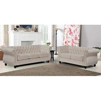 Gossage 2 - Piece Velvet Living Room Set