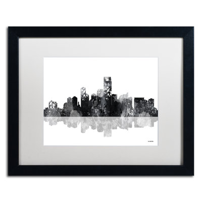 « jersey city new jersey horizon-1 », impression sur toile encadrée