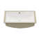 TOBILI 15.75'' White Ceramic Rectangular Bathroom Sink with Overflow