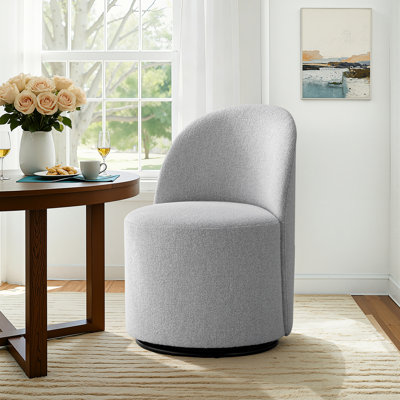 Upholstered Fully Assembled Swivel Dining Chair
